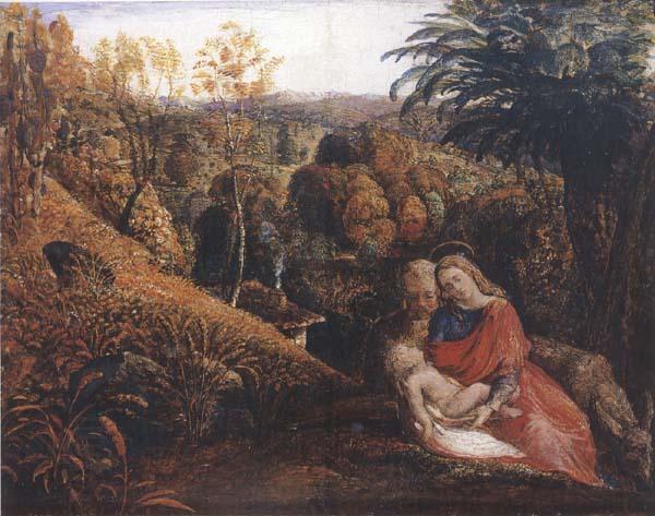 Samuel Palmer Rest on the Flight into Egypt or Holy Family oil painting picture